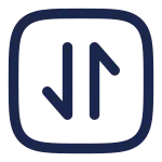 Square Transfer Vertical SVG Icon